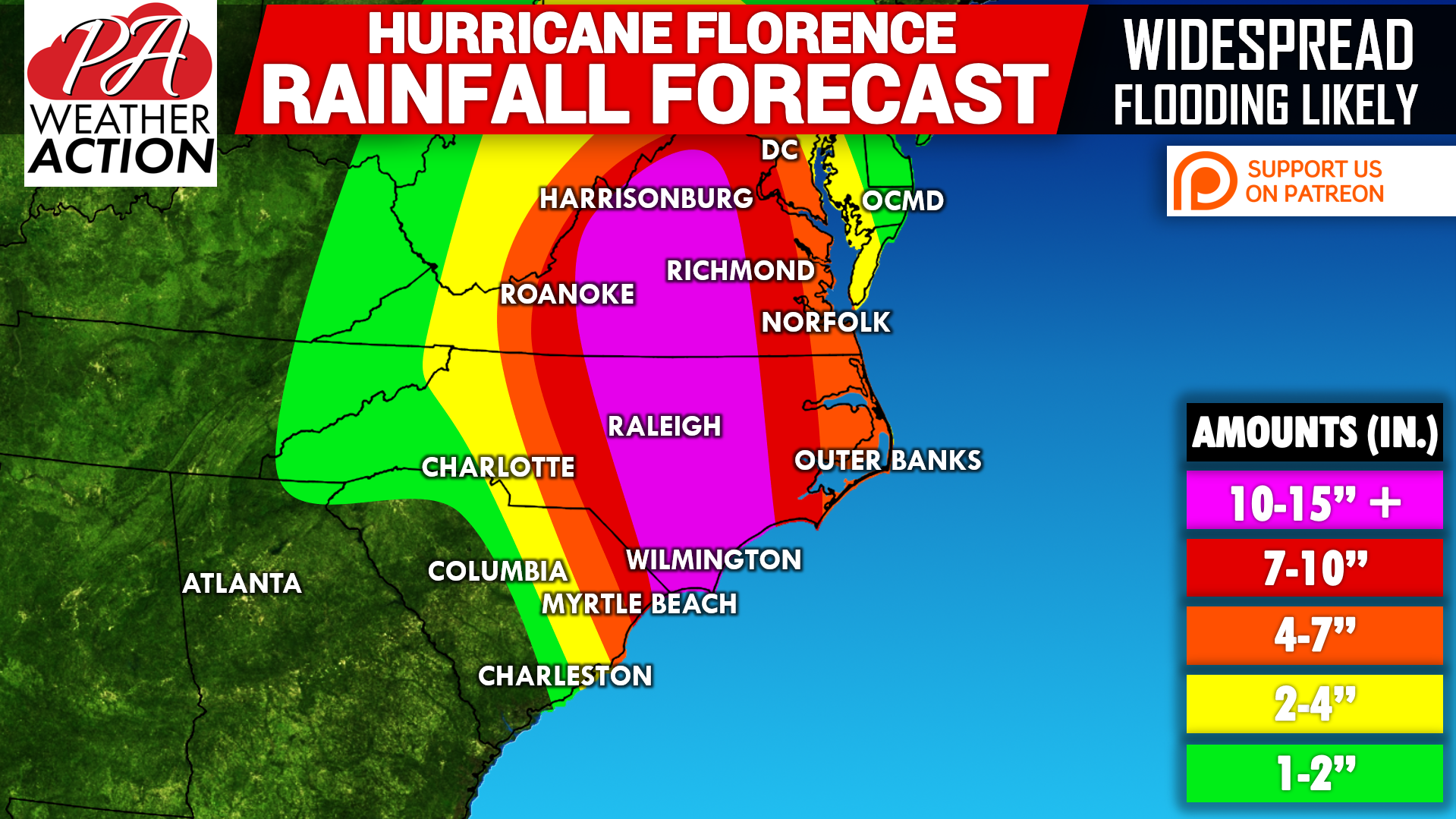 Major Hurricane Florence Will Have Catastrophic Impacts on East Coast ...