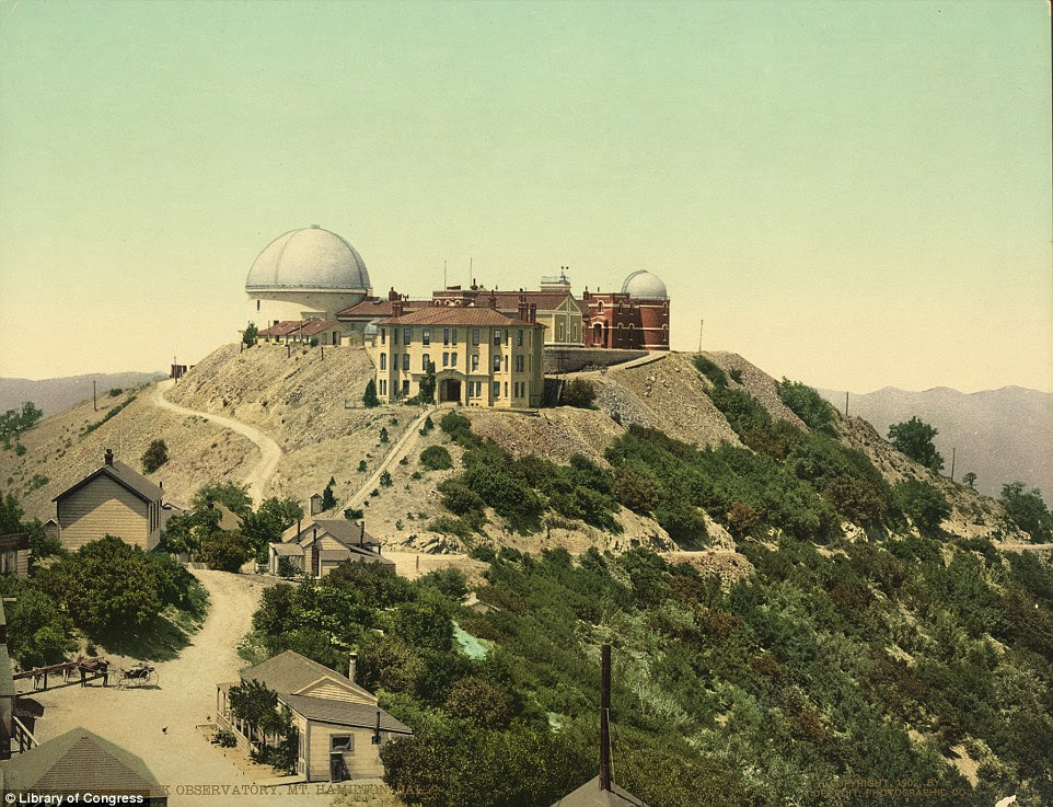 Looking to the stars: The Lick Observatory outside San Jose is pictured here in 1902. The observatory still stands atop Mt. Hamilton today