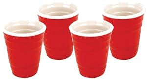Big Mouth Toys Red Cup Shots, Set of 4