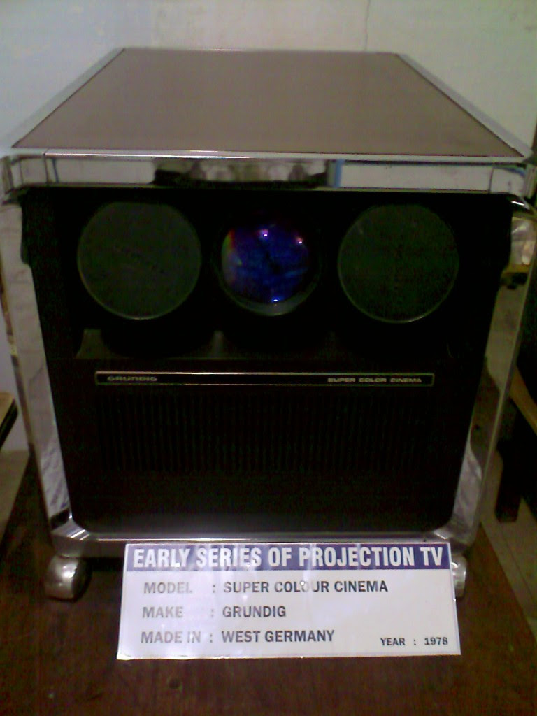 An early projection TV kept at the GD Naidu Museum and industrial exhibition in Coimbatore