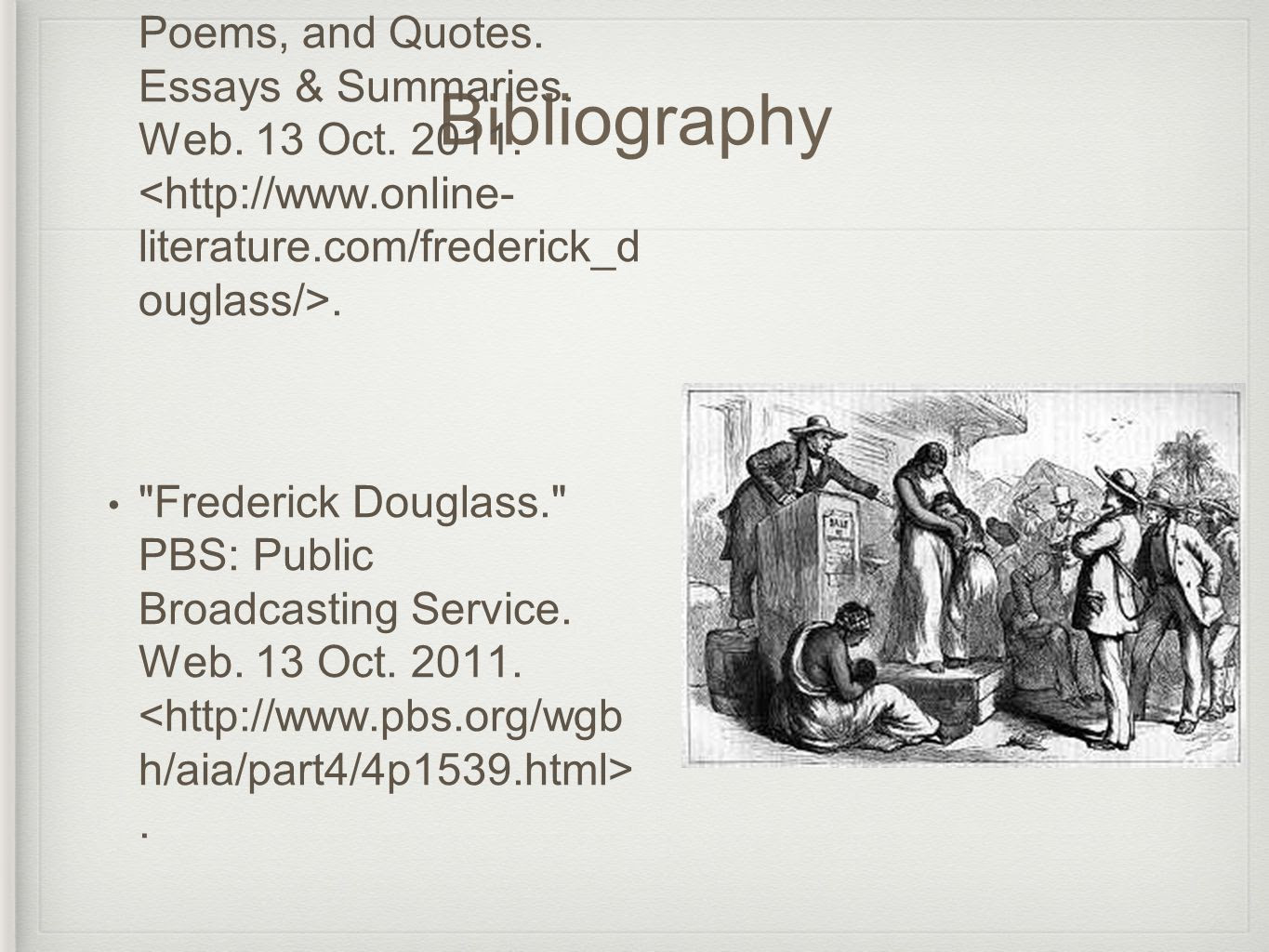 7 Bibliography "Douglass