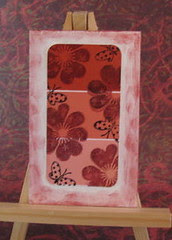 Flowers & butterflies on paint chips Apl 2009