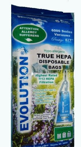 Evolution H13 HEPA Filtration Vacuum Cleaner Bags f&#959r 6000 Series - 5 Pack - Genuine