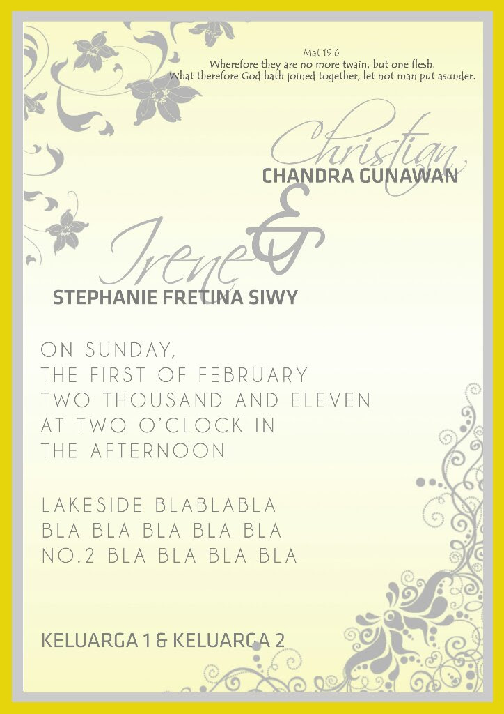 Contoh Invitation Wedding  Search Results  Calendar 2015