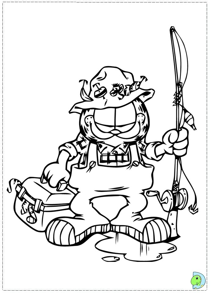 Garfield coloring page- DinoKids.org