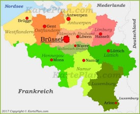 Belgien Karte | Landkarten von Belgien