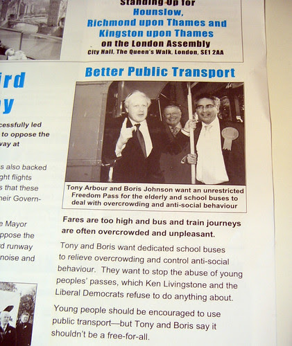 From London Assembly Member Tony Arbour's Campaign Newsletter