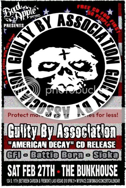 Bad Apple Tattoo Presents: Guilty By Association's "American Decay" CD