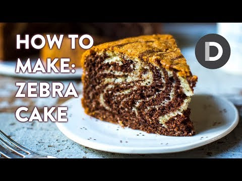 VIDEO : how to make zebra cake! - this is a quick and easy cake to make and with a surprisingly easy twist you get this very impressive pattern. enjoy! get thethis is a quick and easy cake to make and with a surprisingly easy twist you ge ...