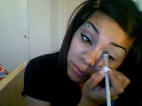 cheetah print makeup. Crazeee Cheetah !