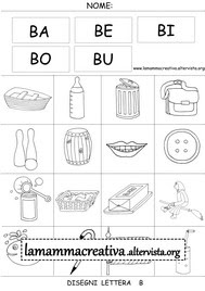 Disegni con sillabe per scuola|Lamammacreativa