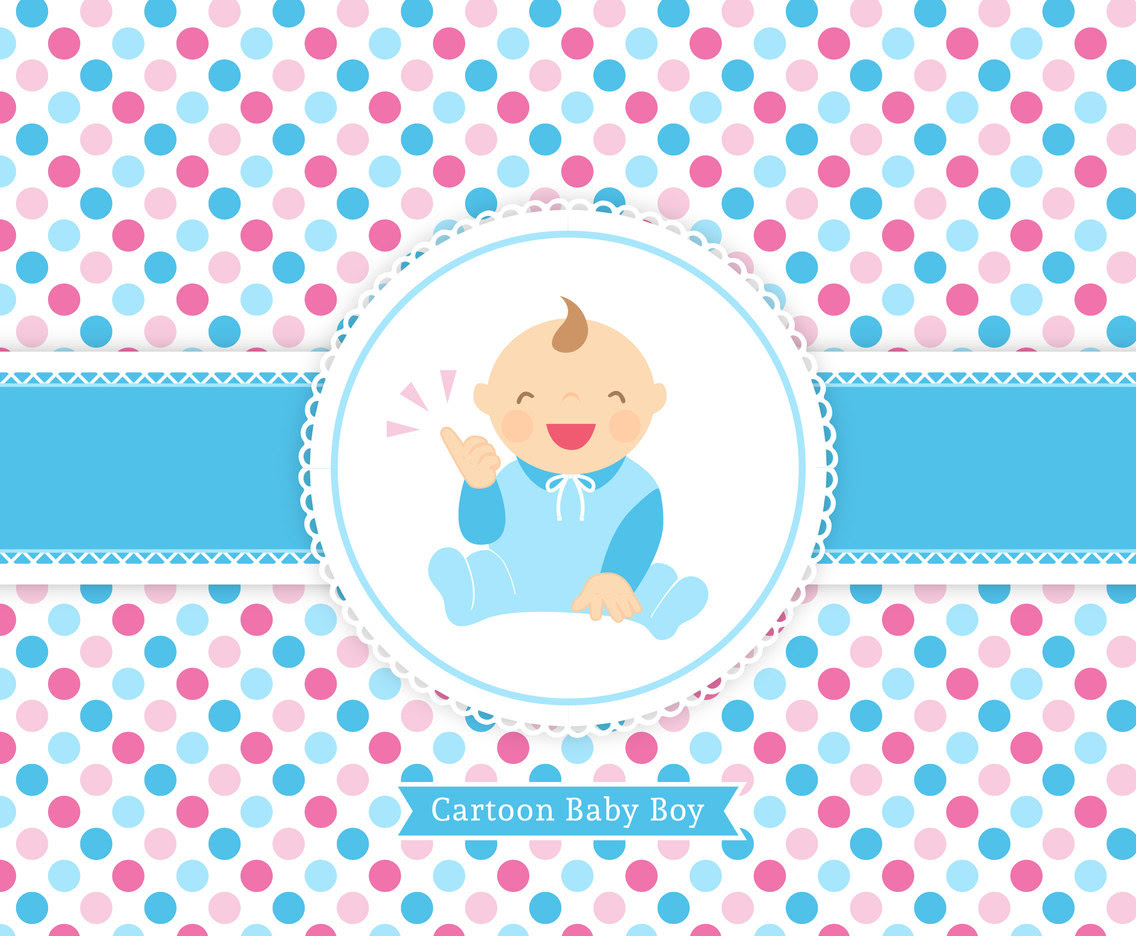 Download Free Vector Baby Boy Cartoon Card Vector Art & Graphics | freevector.com