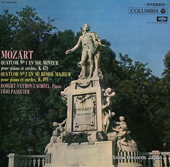 VEYRON-LACROIX, ROBERT mozart; quaruor no.1en sol mineur