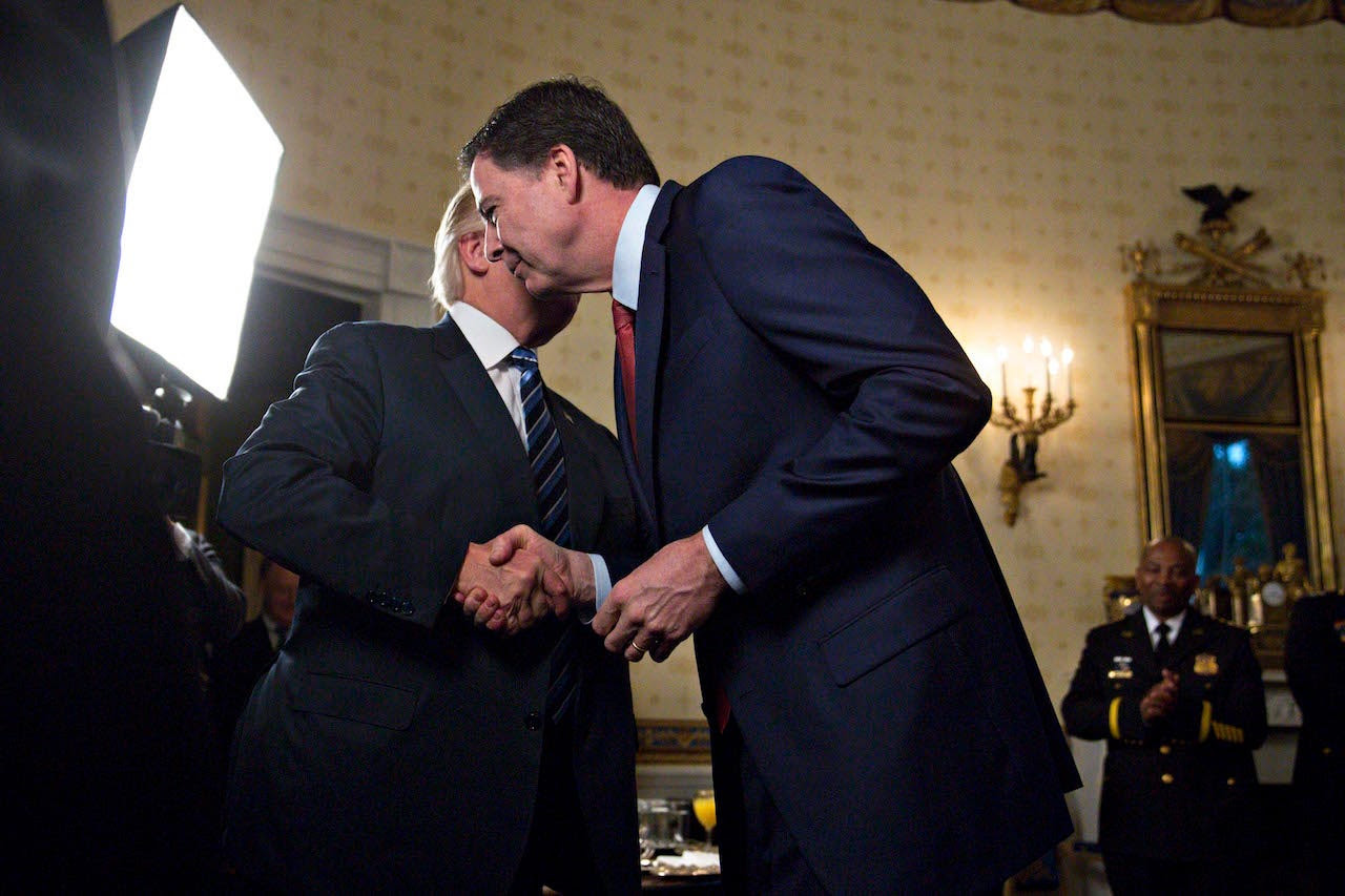 Donald Trump and James Comey