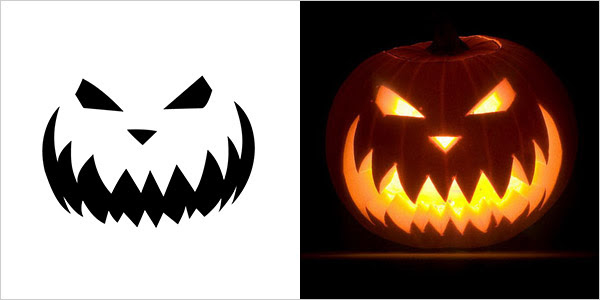 5 Best Halloween Scary Pumpkin Carving Stencils 2013 – Designbolts