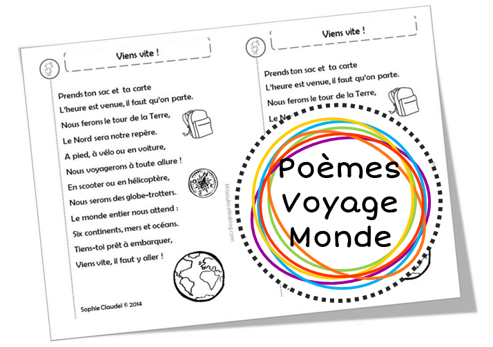 Poemes Sur Le Monde Et Les Voyages Mitsouko A L Ecole