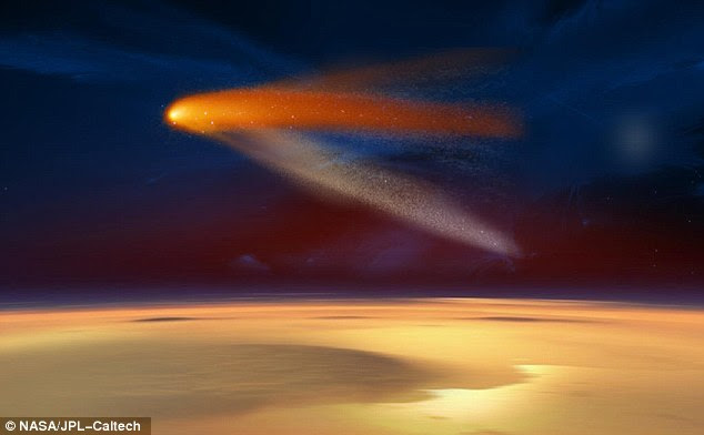 On Oct. 19, the comet will have a very close pass at Mars, just 82,000 miles (132,000 kilometers) from the planet.
