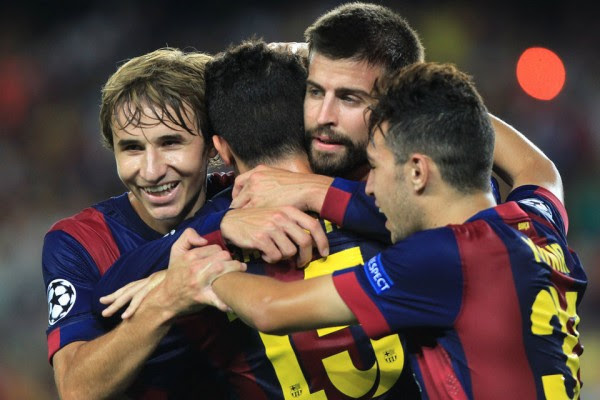 Gerard Pique e1410986774741 Match Highlights Chelsea vs Schalke, Barcelona vs APOEL