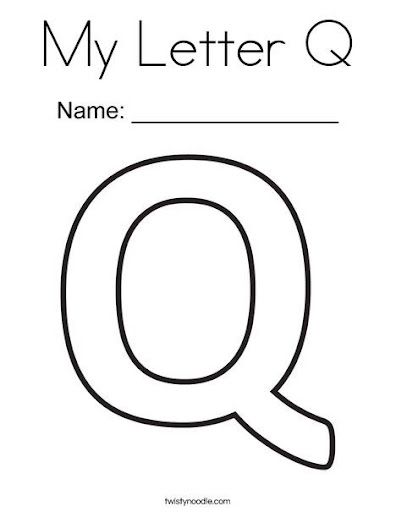 Q Coloring Page