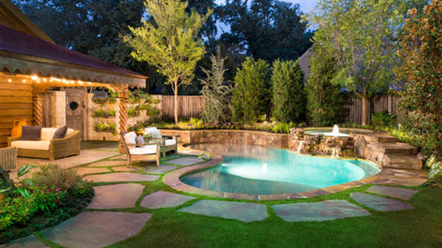 Beautiful Small Backyards with Pools
