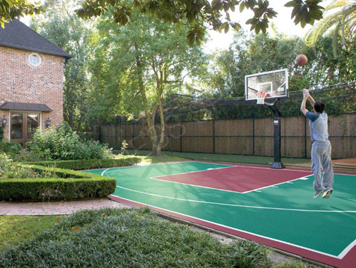 Garden Basketball Goal Area Design  Installation  Fitness Sports Equipment