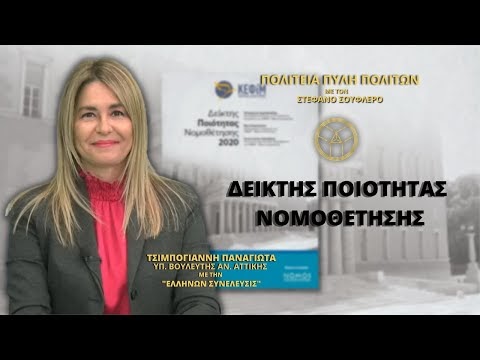 ΔΕΙΚΤΗΣ ΠΟΙΟΤΗΤΑΣ ΝΟΜΟΘΕΤΗΣΗΣ