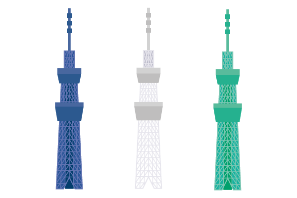 ミニスカイツリー 街 建物系イラスト専門サイト Town Illust