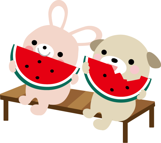 西瓜 すいか のイラスト 無料イラスト フリー素材