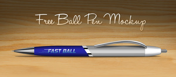 Download Free Ball Pen Mock-up PSD