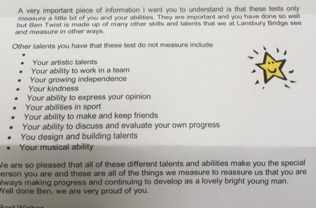 La carta de una profesora a un niño con autismo sobre todo 