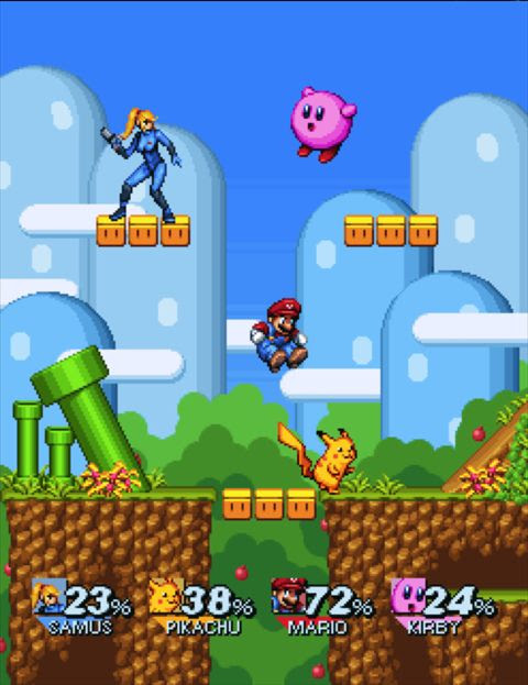 細かいドット絵が楽しい 現代のゲームを2dにディメイクしたデジタル アート そうさめも