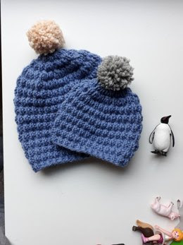 Easy Free Baby Hat Knitting Patterns To Download - Baby Hat Knitting Patterns In The Loop Knitting - Quick & easy baby hat knitting pattern with cables and a faux fur pom.