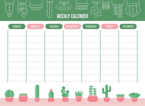 Here are some tips for making the m. 10 best cute printable weekly calendar template printableecom