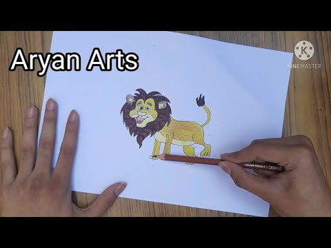 video-linktoworks-How To Draw a Lion Easy | Aryan Arts - YouTube