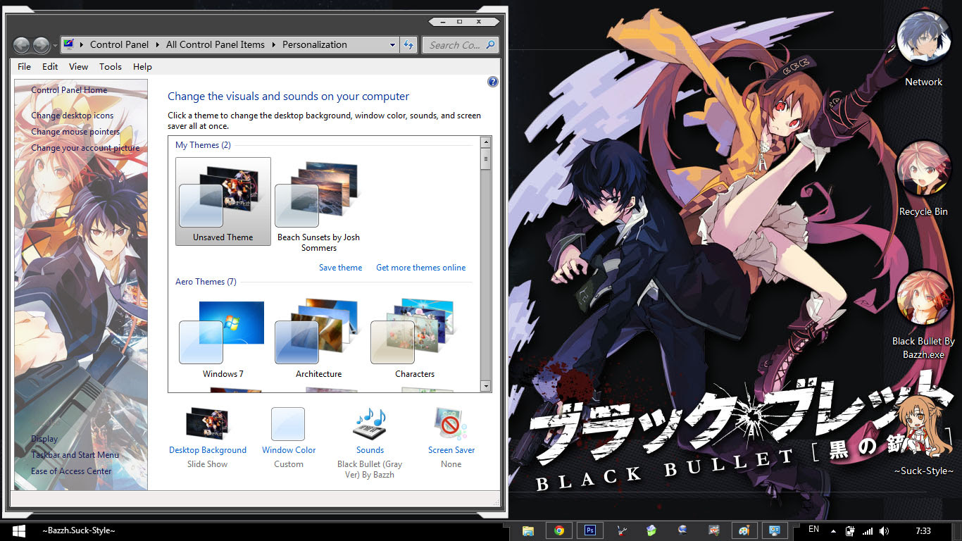 [Theme Win 7] Black Bullet Image 4 - Suck-Style