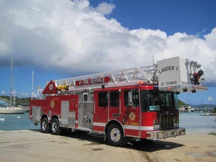Fire Engines Photos - USVI, St Thomas, Rosenbauer Aerial