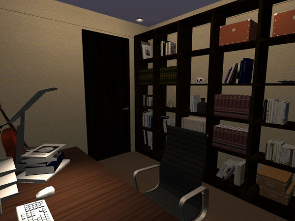 収納力がある かっこいい書斎 Den のレイアウト例 部屋コーディネート Info