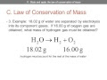 Law Of Conservation Of Mass Worksheet
