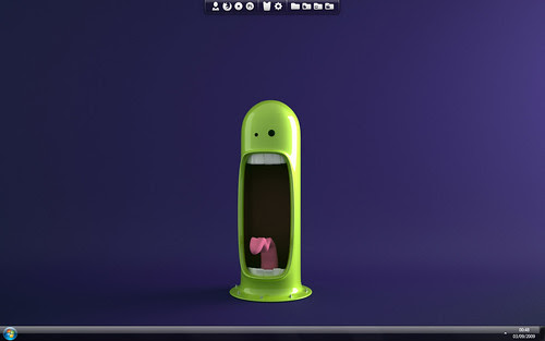 Windows 7 Desktop: Cartoon Boring