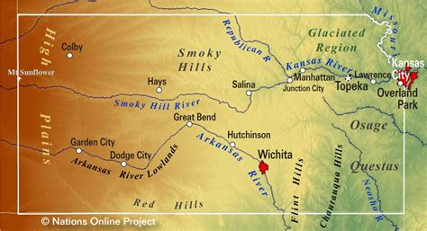 map   state  kansas usa nations  project