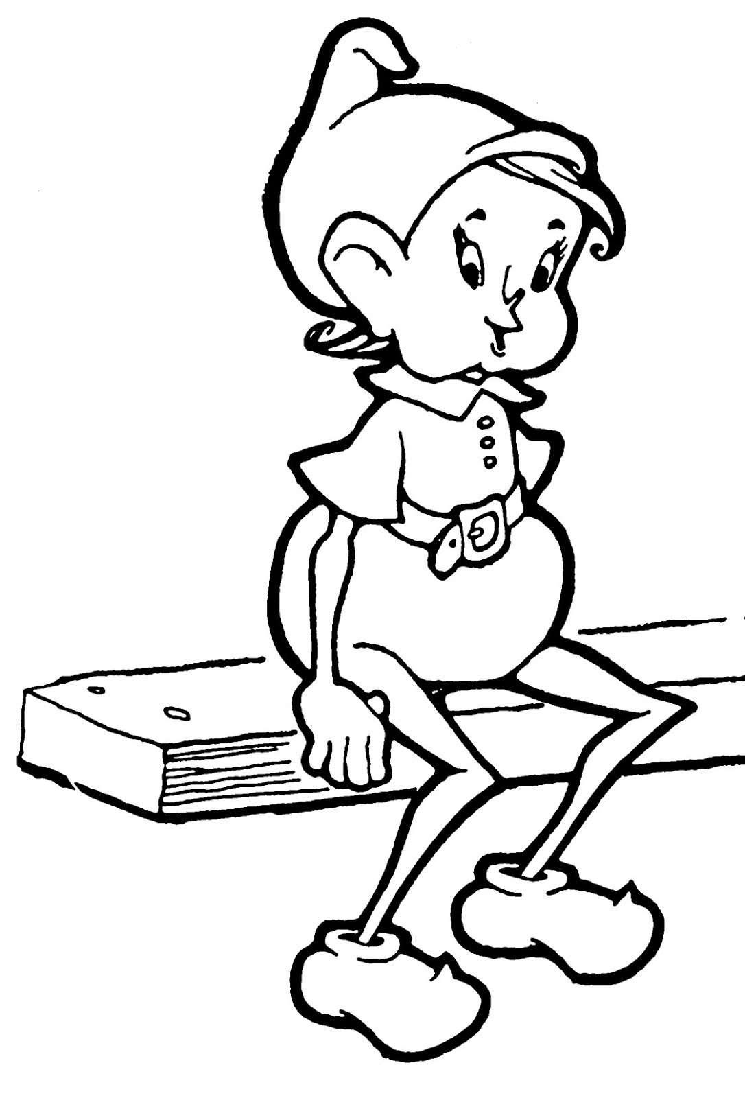 Image Coloriage elfe gratuit