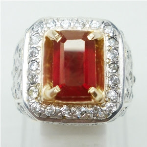 Batu Permata Ruby / Batu Permata Merah Delima, Asli Natural Bergaransi ...