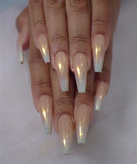 Sometimes there's just something to be said. Beautiful Long Acrylic Chrome Nails 2018 - Fashionre