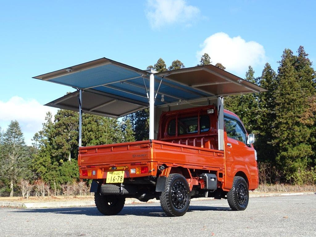 軽トラが大変身 軽トラ用アルミ製幌 ケーランプス Nic アルファマガジン Com