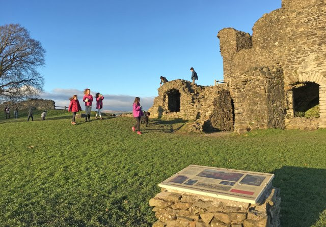 Playing at Kendal Castle Cumbria - photo zoedawes