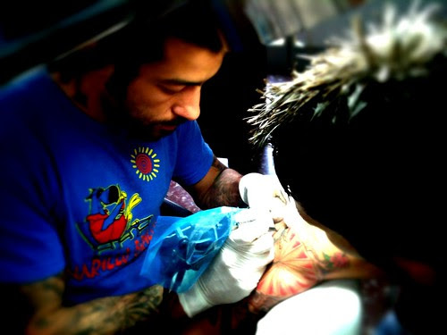 knife tattoos black sun tattoo photos iPhone 3G | Hipstamatic + PS Express +
