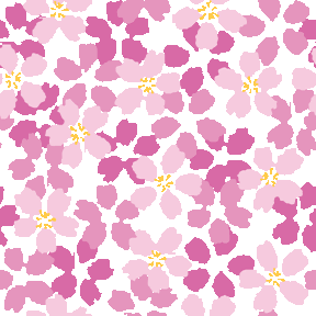 ラフタッチ桜の花 No 573 三色ザクラの壁紙用イラスト 条件付フリー素材集 スマホなど携帯電話対応