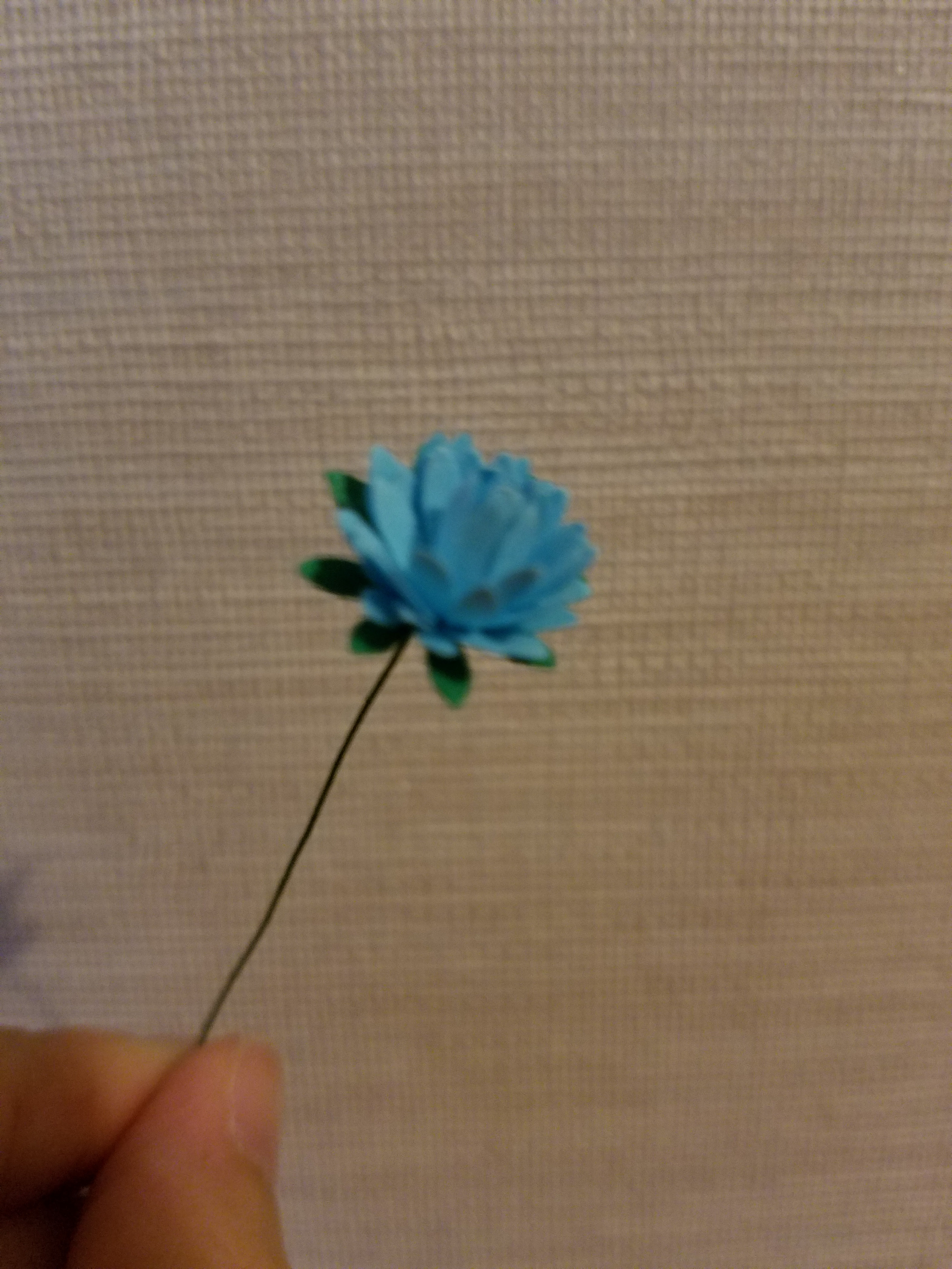 色画用紙の小花の作り方 お茶々のペーパーフラワー