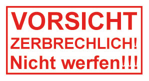 Vorsicht Zerbrechlich Logo Zum Ausdrucken Versand Spedition