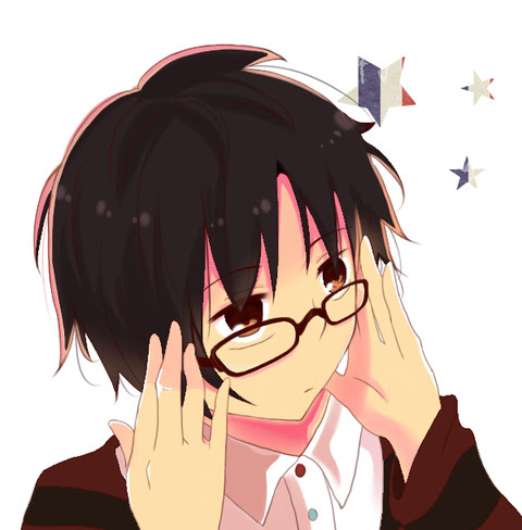 Tinami イラスト 黒髪メガネ男子